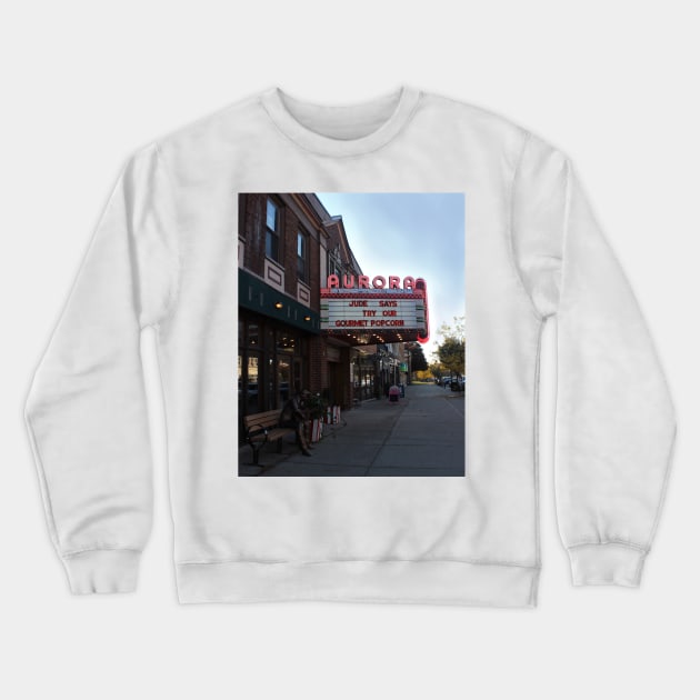 Village Theatre Marquis Crewneck Sweatshirt by JossSperdutoArt